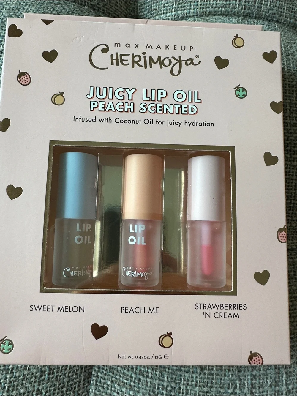 Cherimoya juicy lip oil peach scented NEW